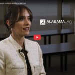 Screenshot of the video of Briana Murphy by the University of Alabama School of Law